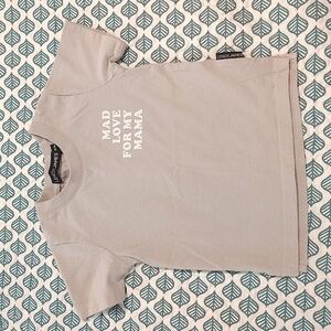 Lenox James Mad Love For My Mama Tee Beige 18 24 Months